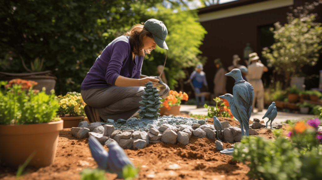 Giving back to the community garden