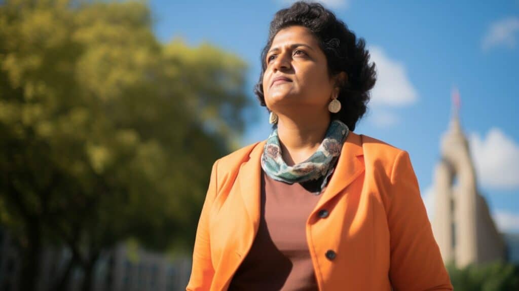Anjali Appadurai advocating for climate justice