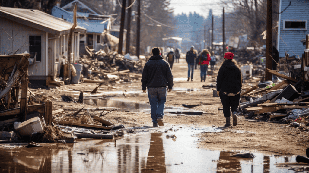 Community support, helping in disaster relief